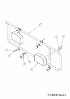 Ersatzteile Zubehör Utility Vehicle (4x2 und 4x4) Kopfstützen Kopfstützen Typ: 39A-207-100  (2010) Grundgerät