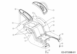 Cub Cadet Ersatzteile Rasentraktoren CC 917 AF 13HN90AF603  (2016) Sitzwanne