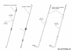 Ersatzteile WOLF-Garten Benzin Rasenmäher mit Antrieb Expert 53 BA V Typ: 12AVQ56K650  (2013) Bowdenzüge 