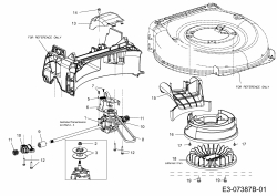 Ersatzteile WOLF-Garten Benzin Rasenmäher mit Antrieb Expert 53 BA Typ: 12B-Q56K650  (2014) Getriebe 