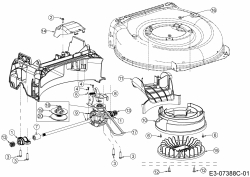 Cub Cadet Ersatzteile Motormäher mit Antrieb CC 53 SPH V 12BVQ5DQ603  (2017) Getriebe, Keilriemen