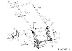 Ersatzteile WOLF-Garten Benzin Rasenmäher mit Antrieb Expert 53 BA V Typ: 12BVQ56K650  (2016) Holm 