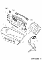 Ersatzteile WOLF-Garten Benzin Rasenmäher mit Antrieb Expert 53 BA V IS Typ: 12BGQ56J650  (2017) Grasfangsack, Heckklappe 