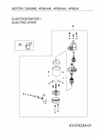 Ersatzteile MTD-Motoren Vertikal 4P90JH Typ: 752Z4P90JH  (2012) Elektrostarter