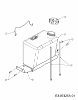 Ersatzteile MTD Rasentraktor DL 96 H Typ: 13H2795F676  (2014) Tank 