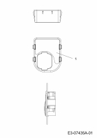 Ersatzteile M Tech Rasentraktoren M 175/107 T Typ: 13BN765G605  (2012) Zündschlossgehäuse