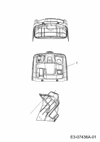 Ersatzteile Tigara Rasentraktoren 155/96 H Typ: 13BM793F649  (2012) Armaturenbrett Oberteil