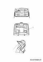 Ersatzteile Black Edition Rasentraktoren 180-92 Typ: 13AT717E615  (2012) Armaturenbrett Oberteil