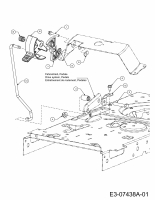 Ersatzteile MTD Rasentraktor Gold 125/76 Typ: 13AH761C615  (2012) Geschwindigkeitsregelung 