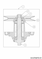 Ersatzteile MTD Rasentraktor Optima LG 200 H Typ: 13HT79KG678  (2020) Messerspindel 618-04456B 