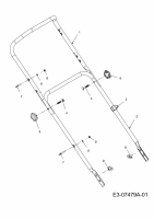 Cub Cadet Ersatzteile Motormäher mit Antrieb CC 48 SPO HW 12A-11JS603  (2013) Holm
