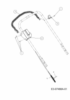 Ersatzteile MTD Elektro Rasenmäher ohne Antrieb 46 E Typ: 18B-J1H-664  (2012) Schaltbügel, Schalter 