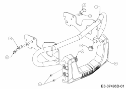 Ersatzteile WOLF-Garten Rasentraktor Expert 105.165 A Typ: 13HN90WN650  (2015) Stoßstange 