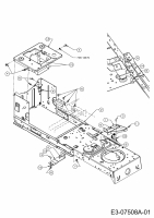 Ersatzteile MTD Rasentraktor 14 P-96 SD Typ: 13C2765F635  (2012) Rahmen 