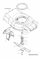 Ersatzteile Sterwins Motormäher mit Antrieb 460 HTC Typ: 12C-J6AQ638  (2012) Messer