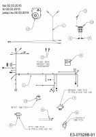 Ersatzteile Gartenland Rasentraktoren GL 15.5/92 H Typ: 13HM99GE640  (2015) Elektroteile bis 02.03.2015