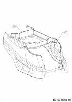 Ersatzteile MTD Rasentraktor 20/42 Typ: 13BT77KS308  (2018) Luftführung 