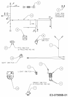 Ersatzteile WOLF-Garten Rasentraktor Expert 122.240 H Typ: 13AI91WJ650  (2014) Elektroteile 