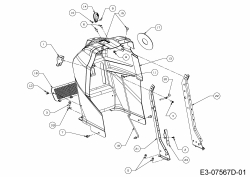 Ersatzteile WOLF-Garten Rasentraktor Expert 105.165 A Typ: 13HN90WN650  (2015) Armaturenbrett 