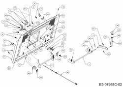 Ersatzteile WOLF-Garten Rasentraktor Expert 105.180 H Typ: 13IT91WN650  (2016) Heckplatte 