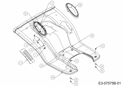 Ersatzteile MTD Rasentraktor 75 Platinum RD Typ: 13AI913N686  (2013) Sitzwanne 