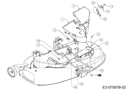 Cub Cadet Ersatzteile Rasentraktoren CC 1016 AF 13AD90AF603  (2013) Abdeckungen links und rechts Mähwerk F (38/96cm)