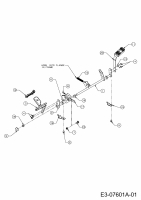 Ersatzteile MTD Rasentraktor 24/105 H Typ: 13AI913N686  (2012) Pedalwelle 