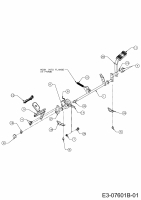 Ersatzteile MTD Rasentraktor 75 Platinum RD Typ: 13AI913N686  (2013) Pedalwelle 