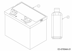 Cub Cadet Ersatzteile Zero Turn Z-Force S 60 17BSDGHD010  (2018) Batterie