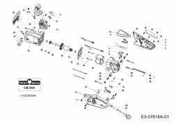 Ersatzteile WOLF-Garten Elektrokettensäge CSE 2035 Typ: 41AZI20G650  (2017) Grundgerät 