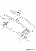 Ersatzteile MTD Rasentraktor 76 SD Typ: 13B226JD600  (2014) Mähwerksaushebung 