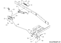 Cub Cadet Ersatzteile E-Rasentraktoren LR2 ES76 33AA27JD603 (2020) Mähwerksaushebung