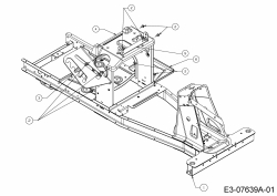 Ersatzteile MTD Rasentraktor Minirider 76 SD Typ: 13A226JD600  (2012) Rahmen 