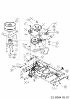 Ersatzteile MTD Rasentraktor Minirider 60 RDE Typ: 13BA26SC600 (2020) Fahrantrieb 