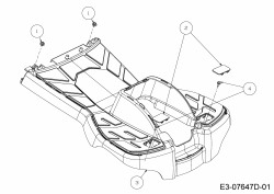 Ersatzteile MTD Rasentraktor Minirider 60 RDE Typ: 13AA26SC600  (2020) Trittbrett 