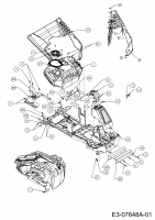 Ersatzteile WOLF-Garten Rasentraktor Scooter Pro Typ: 13A226ED650  (2012) Frontgewicht, Verkleidungen 