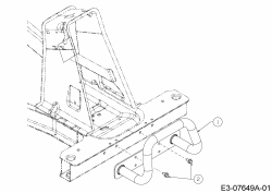 Ersatzteile MTD Rasentraktor Minirider 76 SDE Typ: 13C726JD600 (2021) Stoßstange 