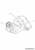 Ersatzteile MTD Rasentraktor Mnirider 76 RDHE Typ: 13A721SD600  (2017) Tank 