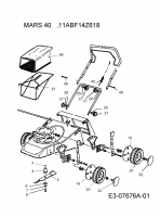 Ersatzteile Rasor Motormäher MARS 40 Typ: 11ABF14Z618 (2012) Grundgerät