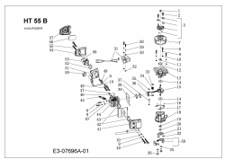 Ersatzteile MTD Benzin Heckenschere HT 55 B Typ: 41AQ1FSO678  (2012) Motor 