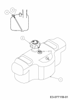 Cub Cadet Ersatzteile Zero Turn Z-Force S 60 17BSDGHD010  (2018) Tank