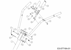 Ersatzteile MTD Motorhacke T/330 M Typ: 21D-33MV678  (2018) Holm 