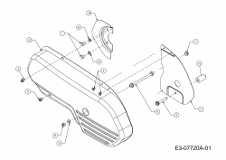 Ersatzteile MTD Motorhacke T 380 B 700 Typ: 21C-382X602  (2013) Keilriemenschutz 