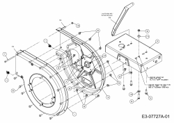 Ersatzteile MTD Häcksler 465 Typ: 24A-464P678R  (2013) Rahmen 