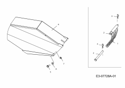 Ersatzteile MTD Häcksler 463 Typ: 24A-452K678R  (2012) Auswurfschacht 