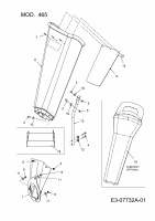Ersatzteile MTD Häcksler 465 Typ: 24A-464P678R  (2013) Astzufuhr 