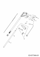 Ersatzteile WOLF-Garten Elektro Rasentrimmer GT 840 Typ: 7130003  (2012) Handgriff, Schalter, Stiel 