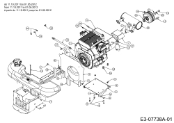 Cub Cadet Ersatzteile Gartentraktoren GTX 2100 14A-3GE-603  (2012) Elektromagnetkupplung, Motorzubehör ab 11.10.2011 bis 01.05.2012