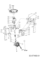 Cub Cadet Ersatzteile Gartentraktoren GTX 2100 14A-3GE-603  (2015) Lenkgetriebe, Lenkrad, Lenksäule