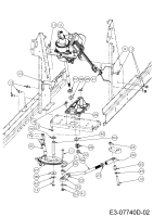 Cub Cadet Ersatzteile Gartentraktoren GTX 2100 14A-3GE-603  (2015) Lenkgetriebe, Lenksegment, Spurstangen